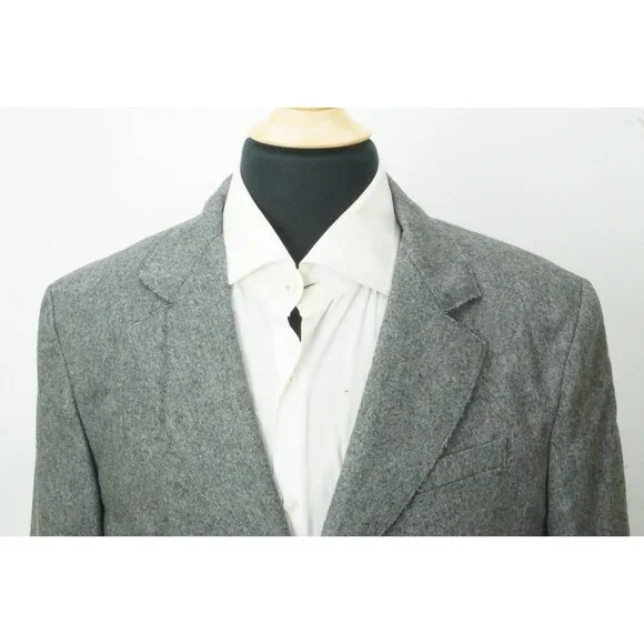 John Varvatos Gray Raw Edge Leather Detail Sport Coat Jacket 40 Brand New Italy